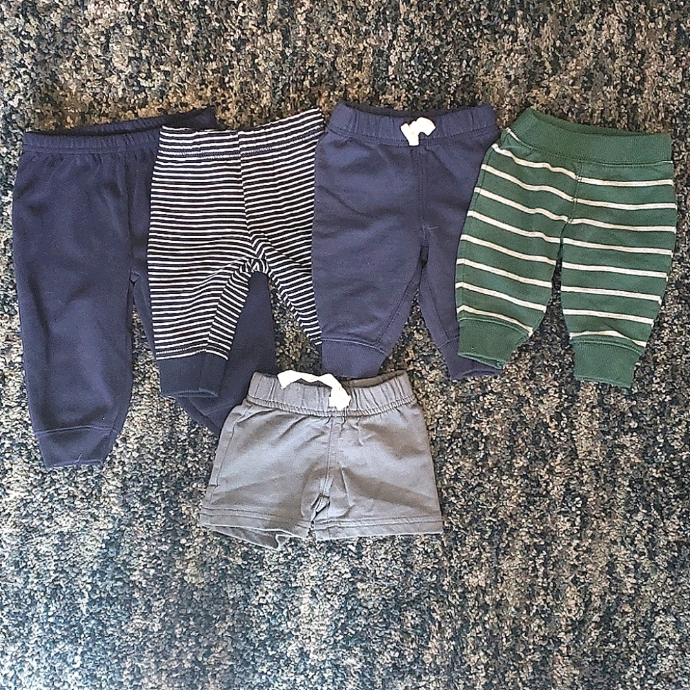 5 Carter's bottoms lot, 3 month